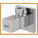 Zawór kątowy ARV002 AlcaPLAST 1/2x3/8 kwadratowy Blistr kpl Quadro do umywalki alcadrain