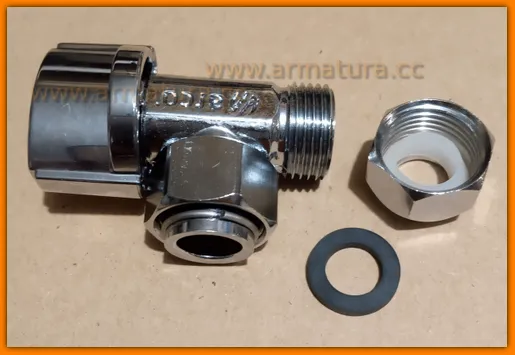 Zawór kątowy odcinający WC Cersanit K99-0095 Aqua/Astra/Target/Leon/Hiro Siamp 34142107