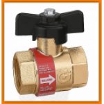 Zawór kulowy CALEFFI 327400 z zaworem zwrotnym 1/2" BALLSTOP do C.O.