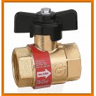 Zawór kulowy CALEFFI 327500 z zaworem zwrotnym 3/4" BALLSTOP do C.O.