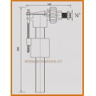 Zawór napełniający spłuczki WC 1/2" E103 RAWIPLAST WINKIEL
