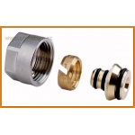 Złączka zaciskowa 3/4" do rur wielowarstwowych 16x2 mm (kpl. 2 szt) FERRO 67861612Y